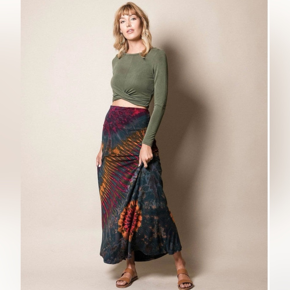 Sivana Tie Dye skirt One Size super stretchy Small - Medium
